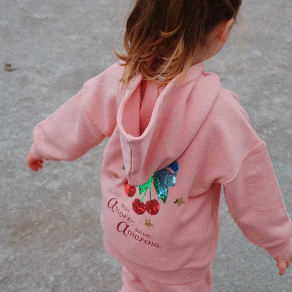 

AW25 New Kids Girls Boys Clothes Sequined Bow Sweatshirts Sweatpants Outfit Set Cartoon Hoodie Girls Dresses