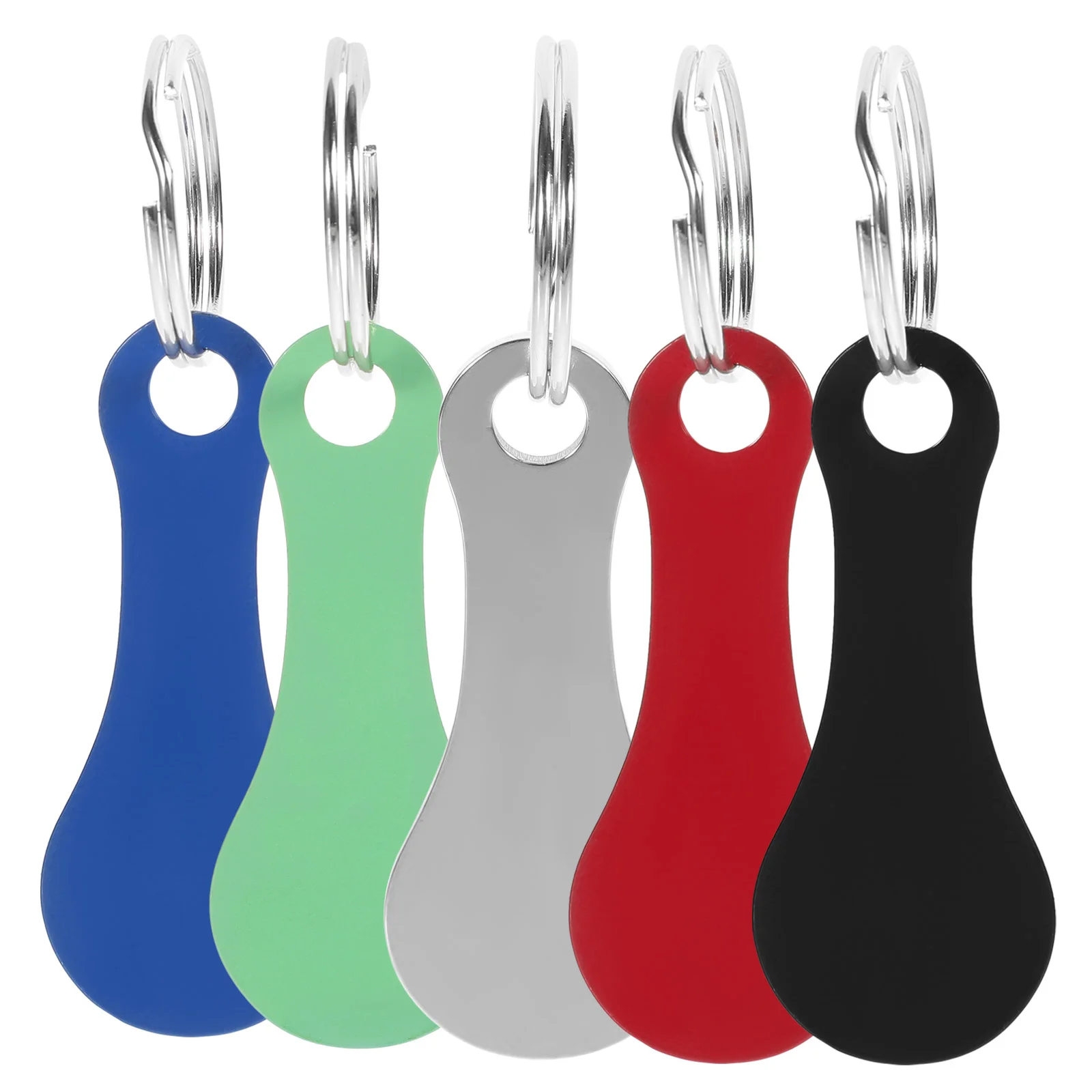 5pcs Shopping Cart Keychain Trolley Tokens Metal Decoration Compact Lightweight Fits Keyring Perfect Use Small Gift