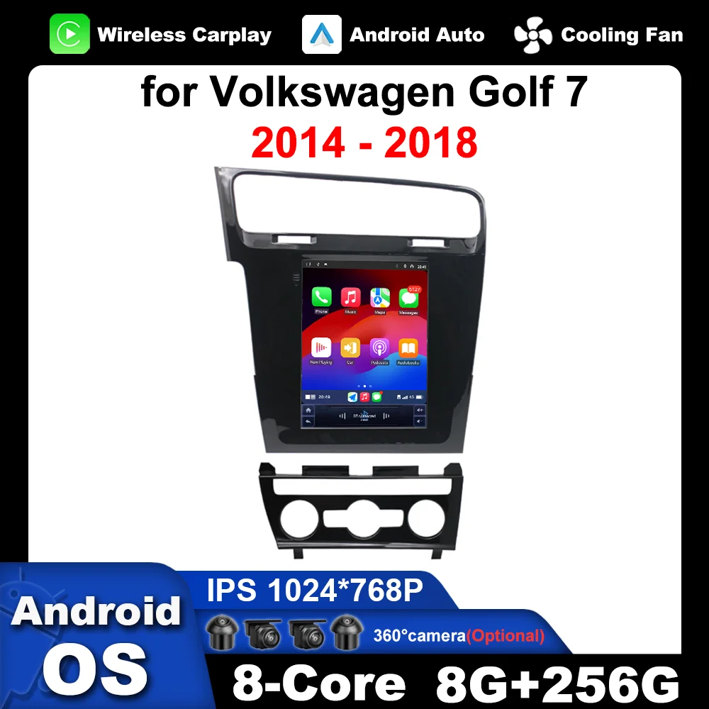 Car Radio Multimedia Player Android OS 9.7 '' For Volkswagen Golf 7 2014 - 2018 GPS Navi DSP Stereo Wireless Carplay Bluetooth