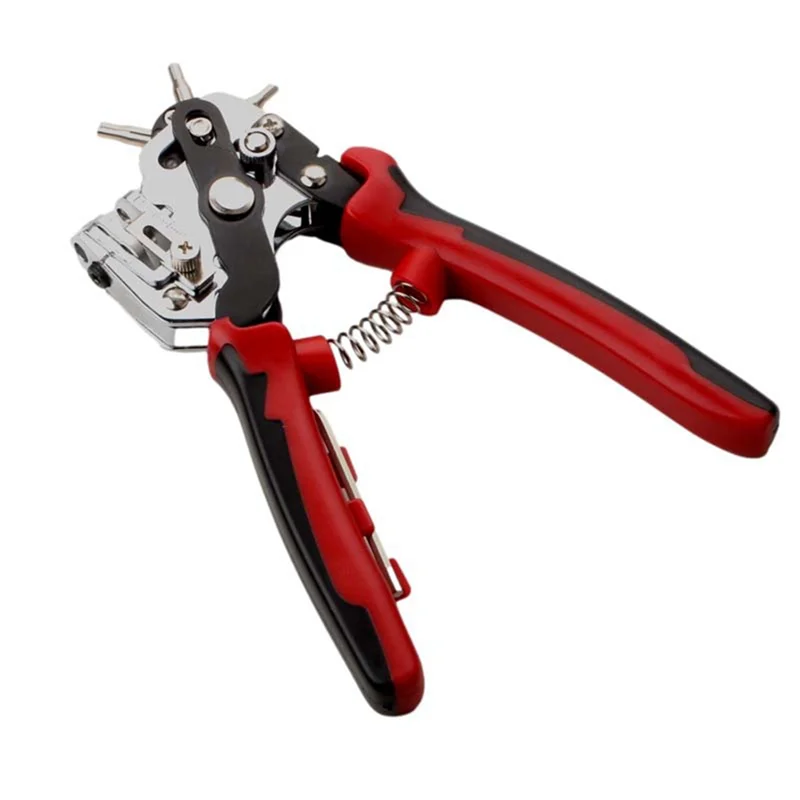 

Heavy Belt Punch Pliers for Leather, Leather Belt Puncher Hole Pliers with Lever Transmission for Punching Belts