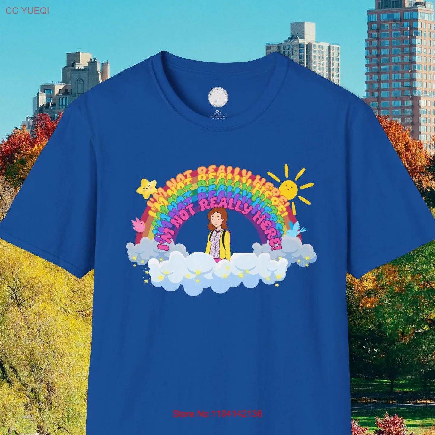 No soy realmente aquí Kimmying en un arcoíris Kimmy Schmidt ism Camiseta de manga larga o corta