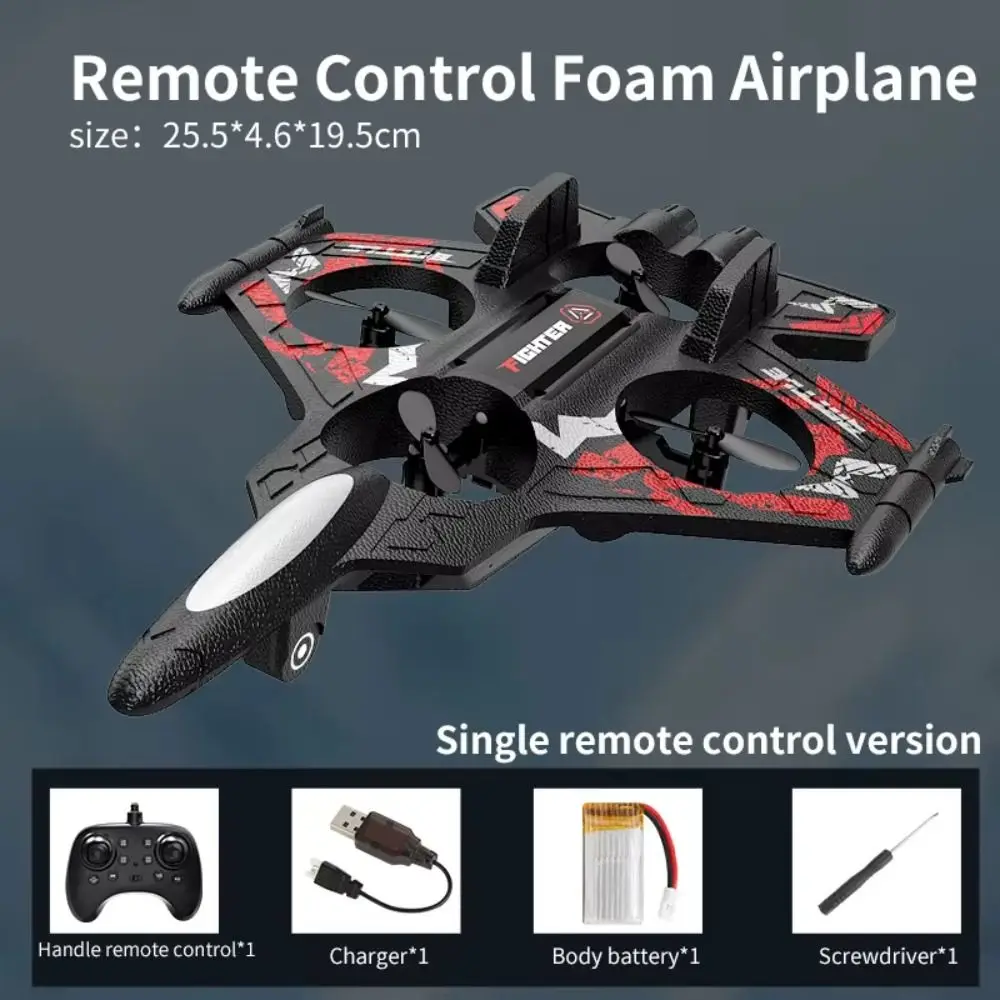 

EPP Foam Remote Control Foam Fighter Rechargeable 2.4G Stunt Four Motor Helicopter with Light Durable RC Hobby Jet Plane