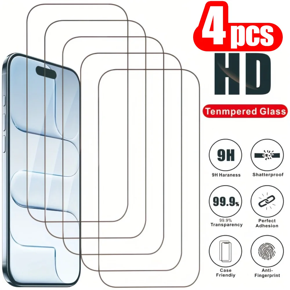 1-4PCS Screen Protector For Samsung A56 5G A55 S26 Ultra A54 A17 A57 A53  A16 A15 A37 A36 A35 A34 S25 S24 S23 S21 S20 FE Glass