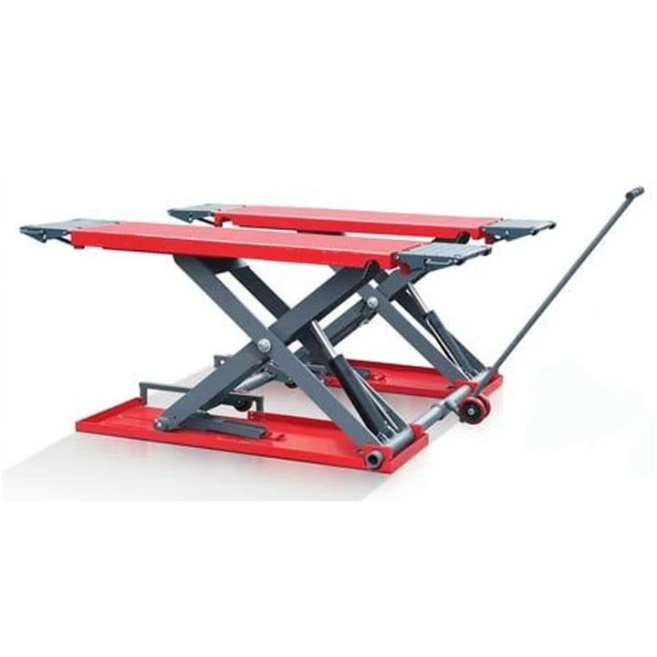 

Factory Price 6000lbs Movable Hydraulic Mid-rise Scissor Car Lift Economical Option For Vehicle Lifts