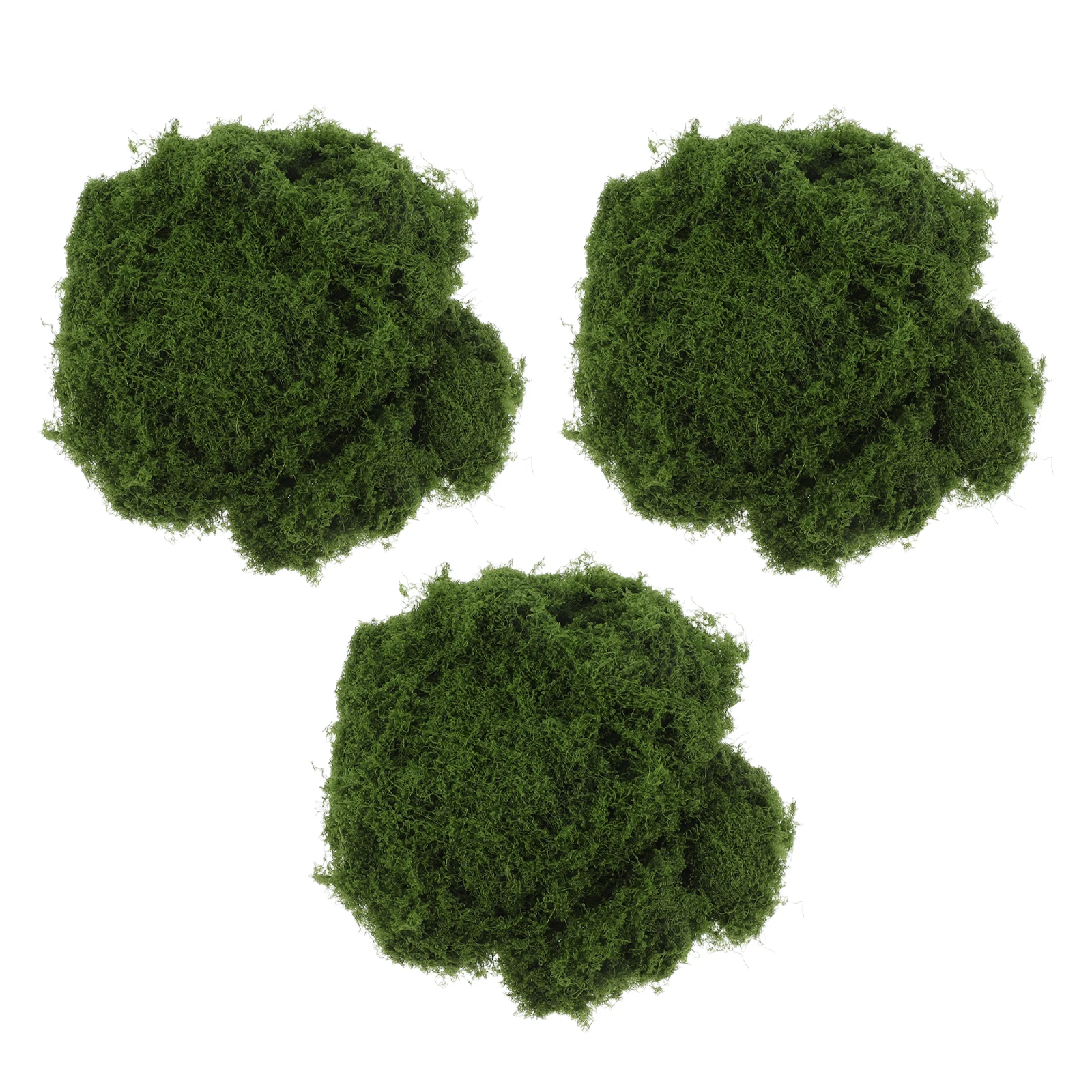 

3pcs Moss Blocks Micro Landscape Decoration Fake Green Artificial For Crafting Grass Craft Supplies Indoor Decor