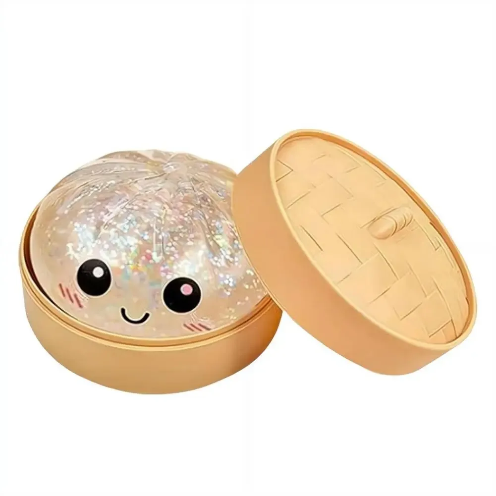 Glitter Dumpling Squishy Speelgoed Angstverlichting Spanning Herbruikbaar Materiaal Uniek Zintuiglijk Speelgoed Realistische Dumplings Decompressie Speelgoed