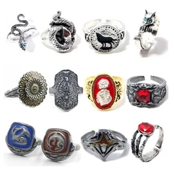 Dark Souls Adjustable Rings for Men Vintage Havel's Demon's Scar Chloranthy Serpent Leo Darkmoon Ring  Jewelry Gift