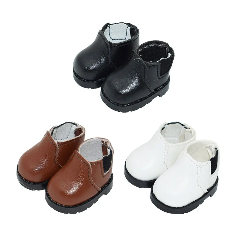 10cm Dolls Casual Wear Shoes Cotton Doll Leather Shoes Clothes Accessories Fashion Boots DIY Doll Gift Toys