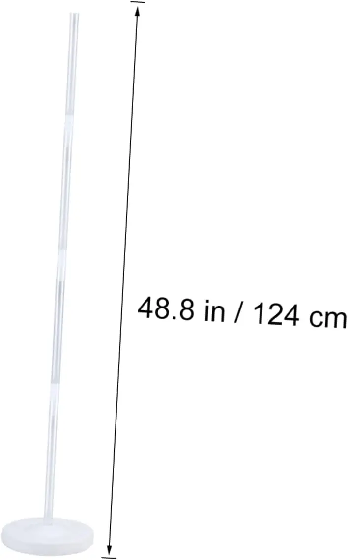 Kit de support de colonne de ballons réglable 1/2 ensemble avec base et poteau, support de tour de ballons pour fête d'anniversaire et mariage