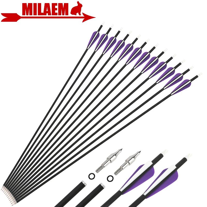 

Стрелы из лука карбоновые, SP 500, ID мм, od мм, 100 г, 6/12 шт.