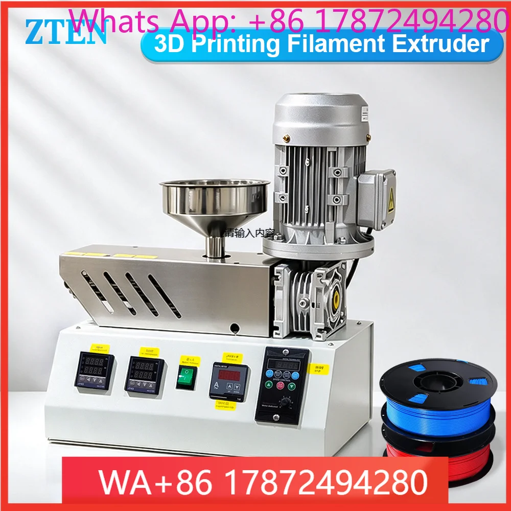 Desktop Extruder 3 D Printing Filament Maker Loratory Use Crushing Pellet Plastic Rubber Single Screw Extrusion hine