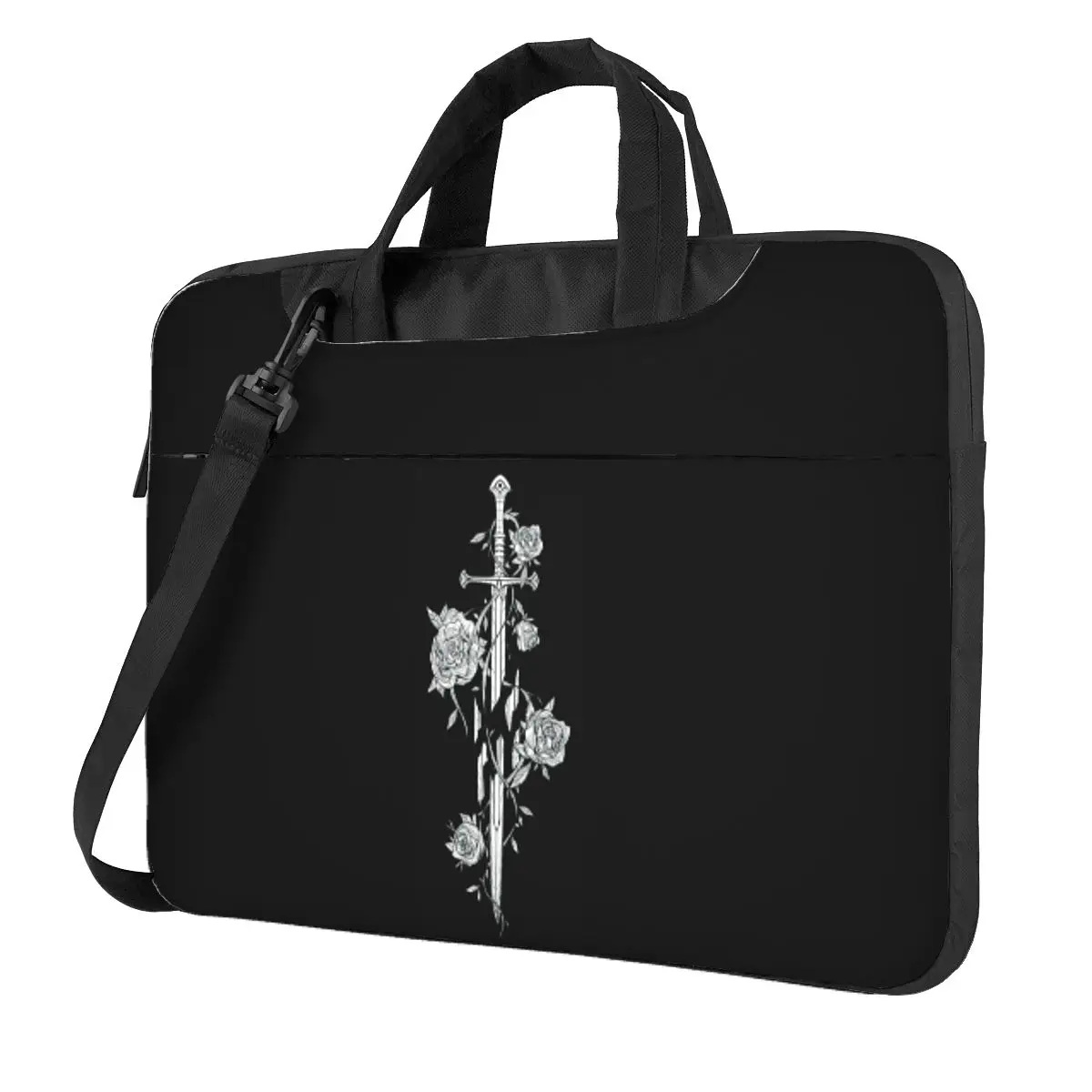 

Roses Of The Broken Sword Crossbody Laptop Bag Case Computer Bag Resistant Protective Notebook Pouch for Macbook Pro Lenovo