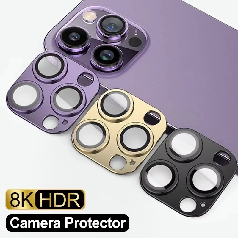 

Camera Lens Protector For iPhone 17 15 16 13 14 11 12 Pro Max Metal Lens Tempered Glass for iPhone 13 12 Mini 15 16 Plus Funda