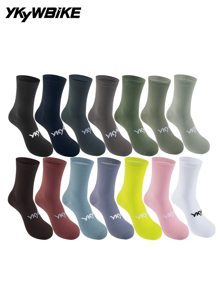 AliExpress YKYWBIKE Racing Cycling Socks Outdoor Bicycle Road Bike Running Sports Socks Breathable Moisture-Absorbing Socks Unisex 14 Color