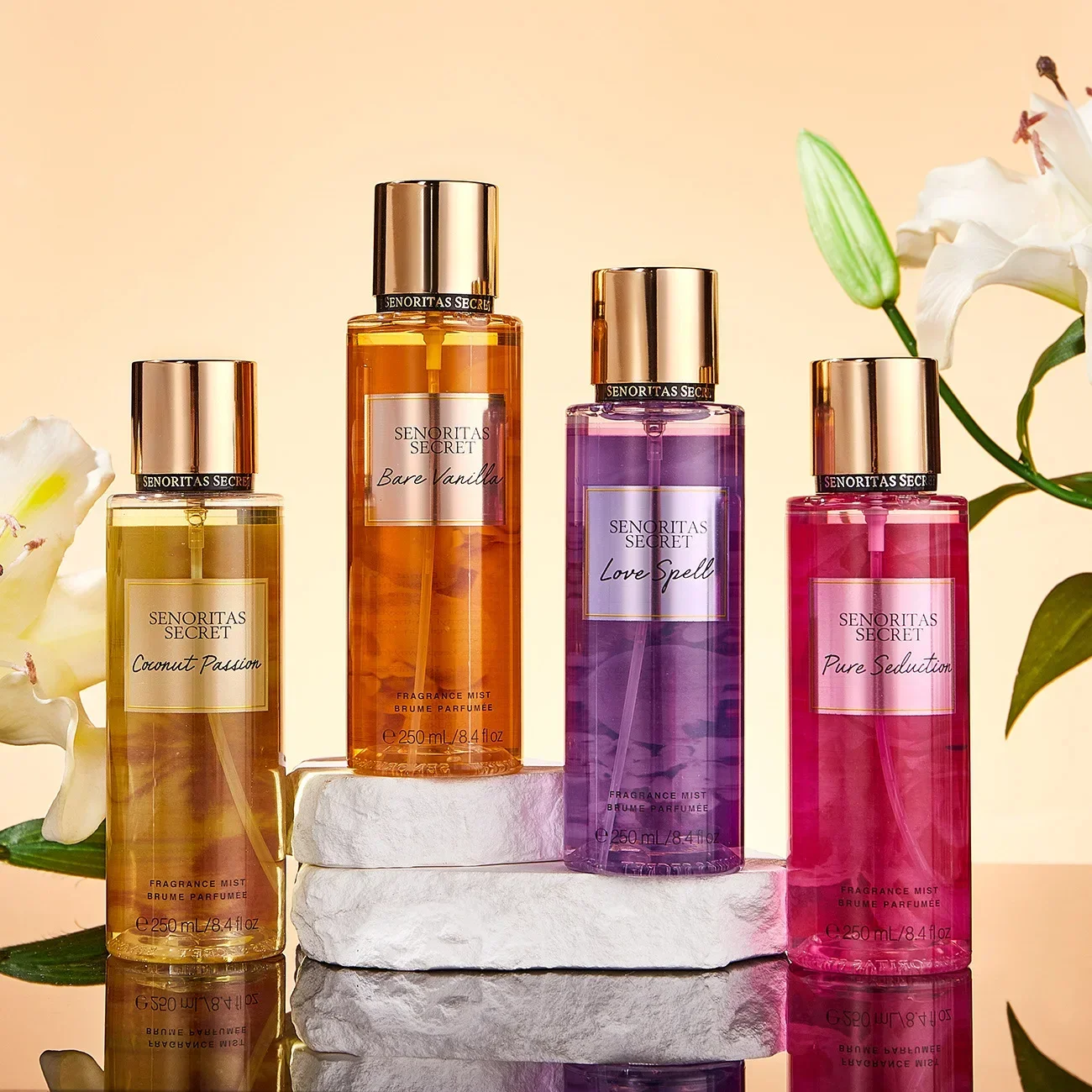 Parfum Bunga Buah Thailand Aroma Vanila untuk Wanita Tahan Lama Aroma Kencan Good Girl Parfume Body Spray Floral Mist 250ml
