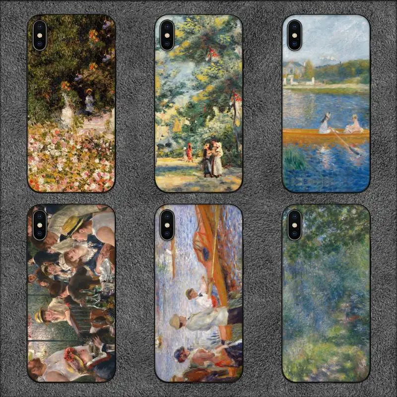 Pierre-Auguste Famous Paintings Renoir Phone Case For iPhone 11 12 Mini 13 14 Pro XS Max X 8 7 6s Plus 5 SE XR Shell