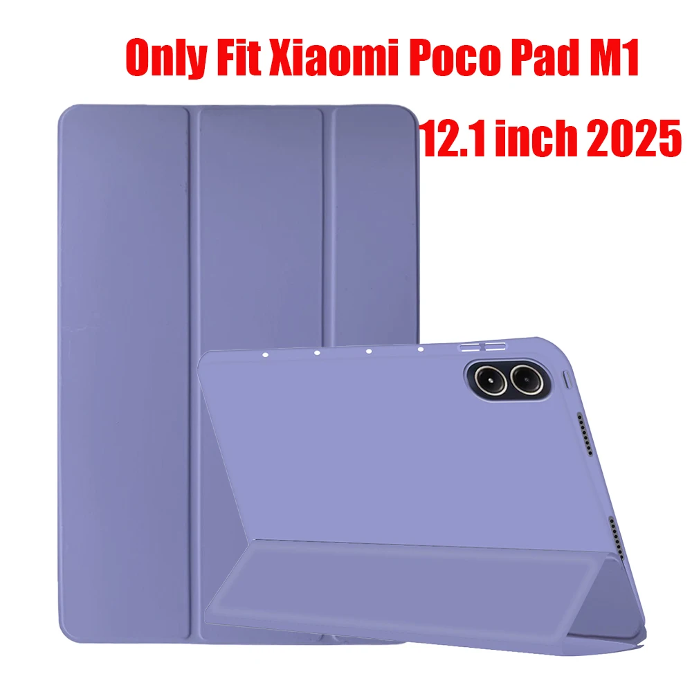Case for Xiaomi Poco Pad M1 12.1 Inch 2025 Tablet Case Cover, TPU Soft Shell Auto Wake/Sleep