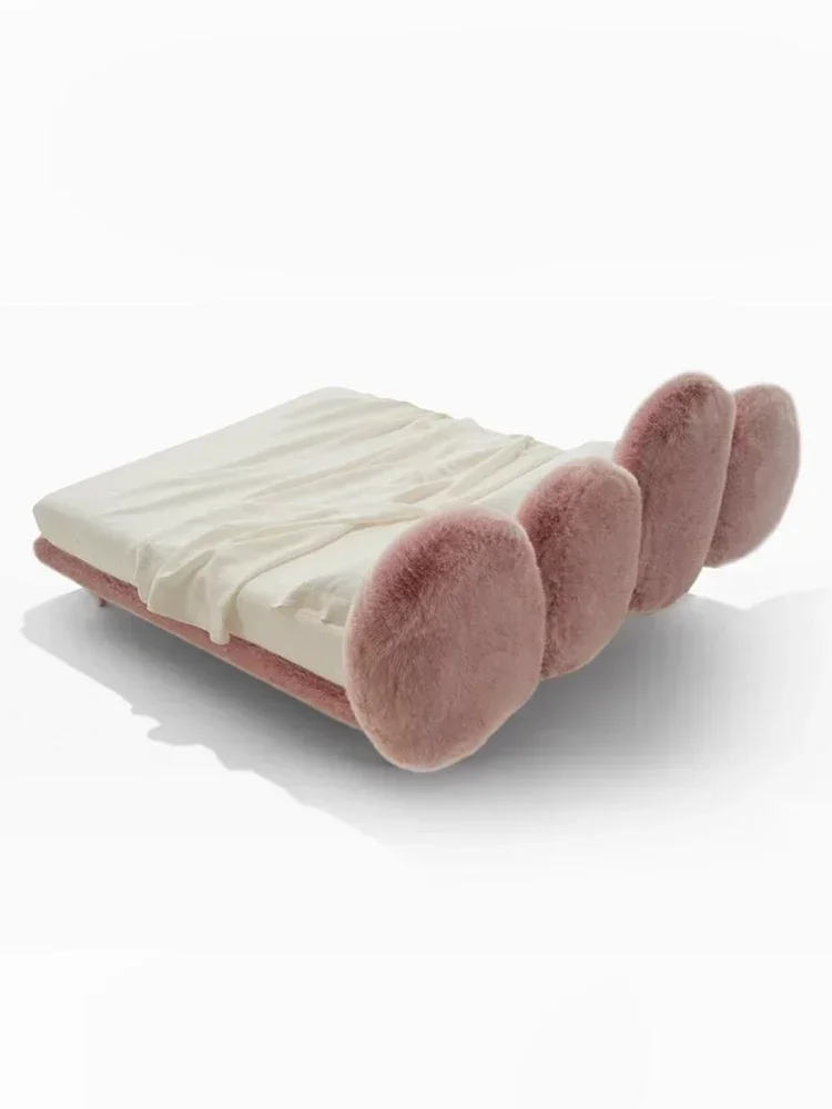 

Cheap And high quality Fabric Bed Girl Light Luxury Design Hot Sales