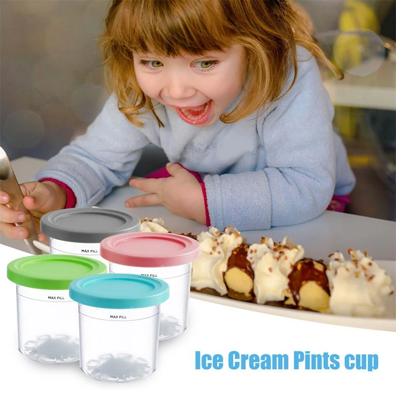 A74E-4 Pcs For Ninja XSKPLID2CD Compatible With NC299AMZ And NC300S Series Cream Ice Cream Makers 1 Pint