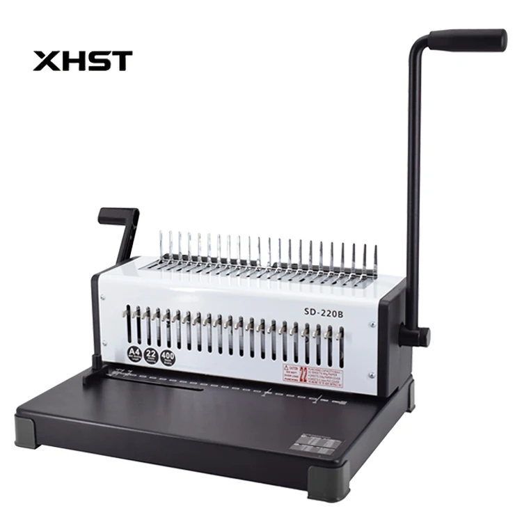 Office Binder SD-220B Comb Binding Machine 21 Holes  A4 A3 Size Binder