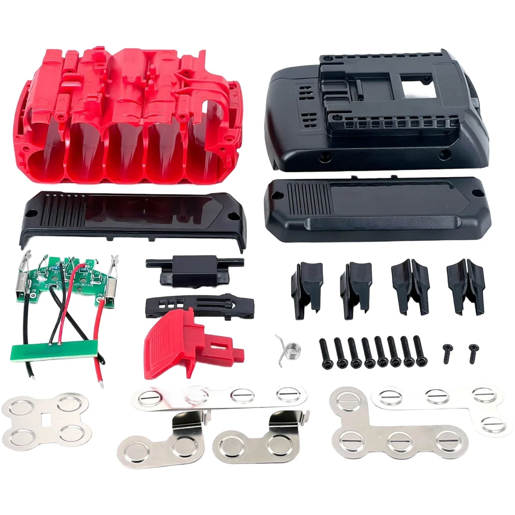 For battery Case Housing Kit for BAT610 BAT618 18V Tools Includes Protection Board Hardware and Welding Sheets