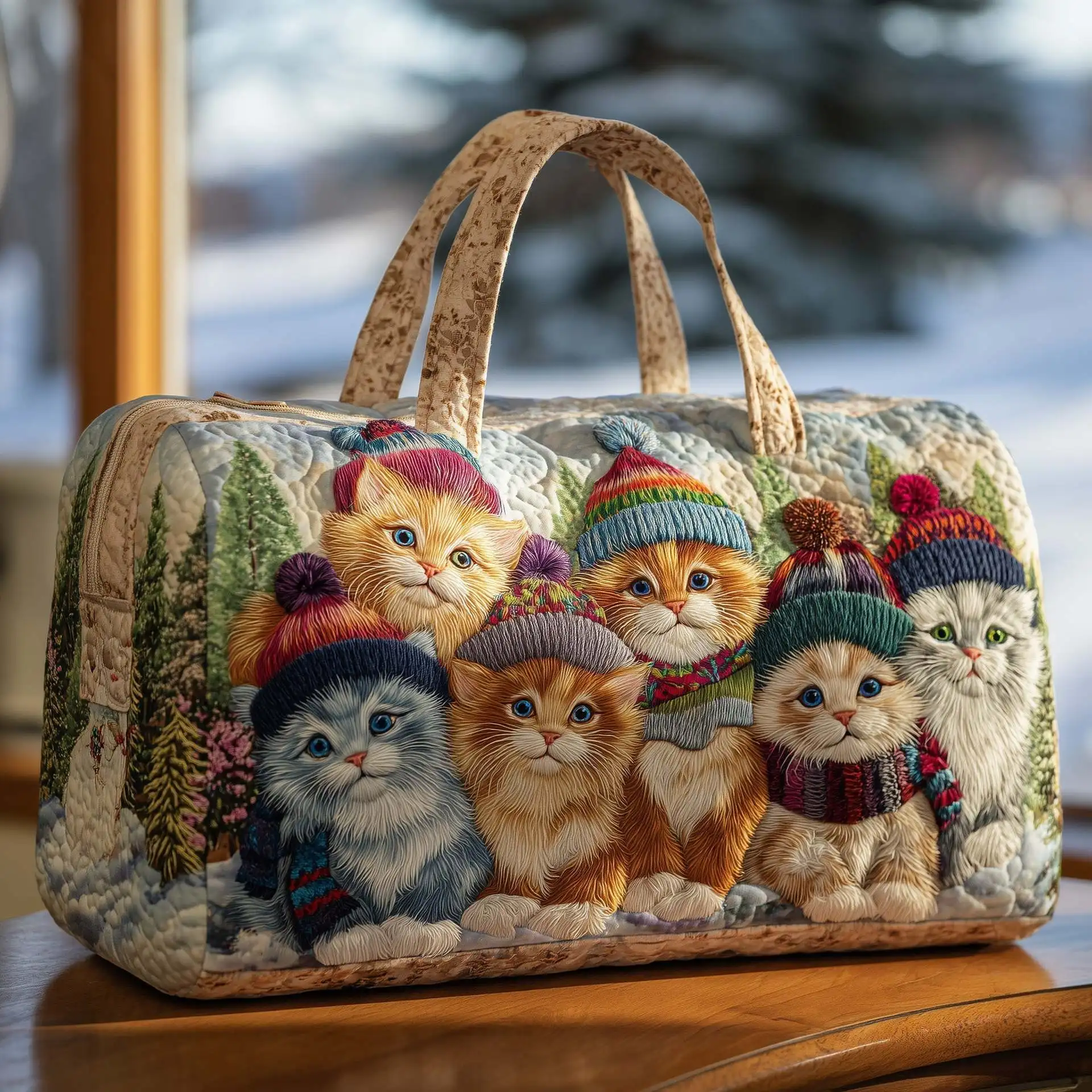 

3D Printed Quilted Bags vintage Personalized Gifts creative Bags Handbag Tote Bag Custom Travel Bag Beach Hiking Camping