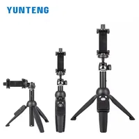 YUNTENG 9928 Foldable Selfie Stick Wireless Bluetooth Remote Extendable Selfie Stick Monopod Tripod Phone Stand Holder Mount