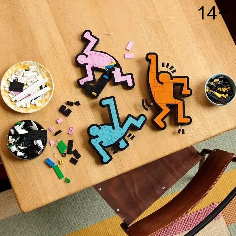 Keith – figurines dansantes d'art créatif, blocs de construction, briques à assembler créatives, jouets pour enfants, cadeaux d'anniversaire, nouvelle collection