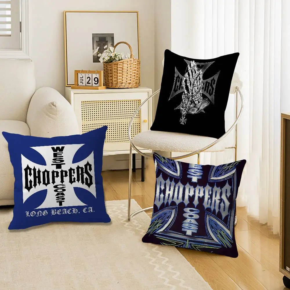 West C-Coast C-Choppers Decorative Room Aesthetics Pillow Case Home Decor Bedroom Sofa Bed Couch Pillow Cover 45x45