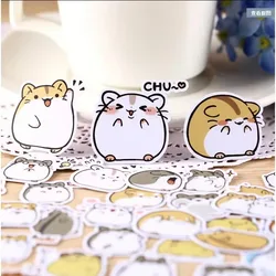 39pcs Criativo Kawaii Auto-feito Pequeno Hamster Adesivos Bonitos Adesivos/Etiqueta decorativa/DIY Artesanato Álbuns de Fotos