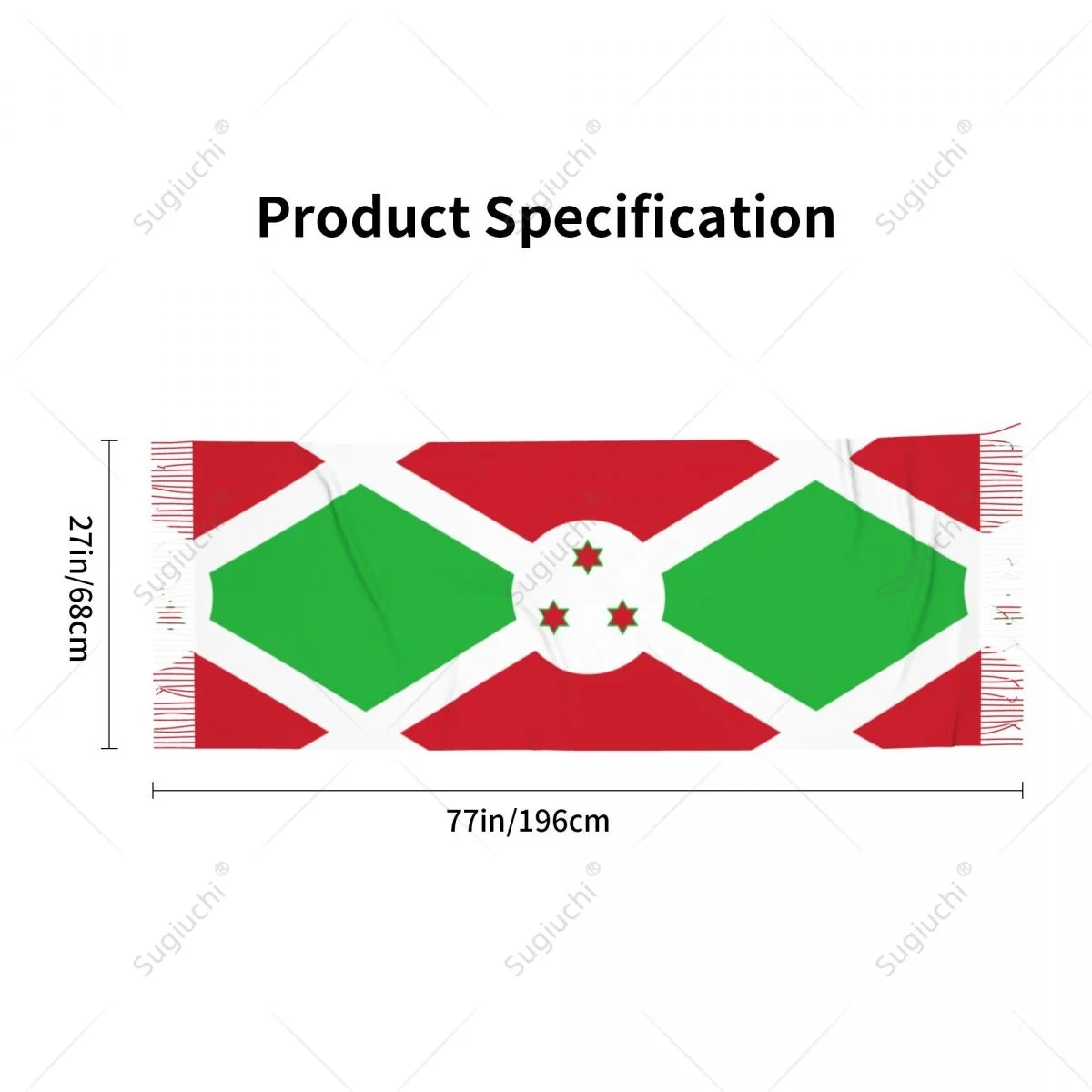 Écharpe Burundaise Multifonction Unisexe, Pashmina Chaud, Châle Rond Hijab, Printemps, Hiver