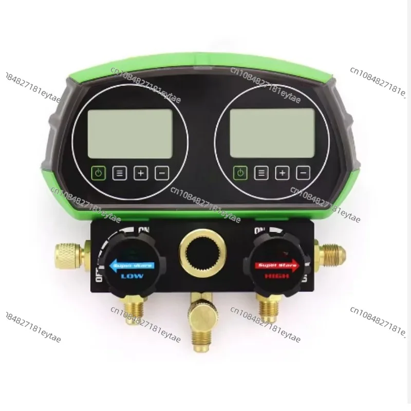 2-Valve Digital Manifold Gauges ST-B268D Refrigeration HVAC Set Tool R22 R32 R600 R410A R134A Sensing Accuracy:±0.5%