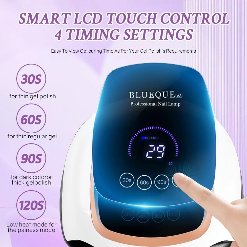 42LEDS Professional Nail Dryer 168W UV LED Lamp for Manicure Nails Gel Polish Dryer  Nail  Curing Gel Toe Nails Drying