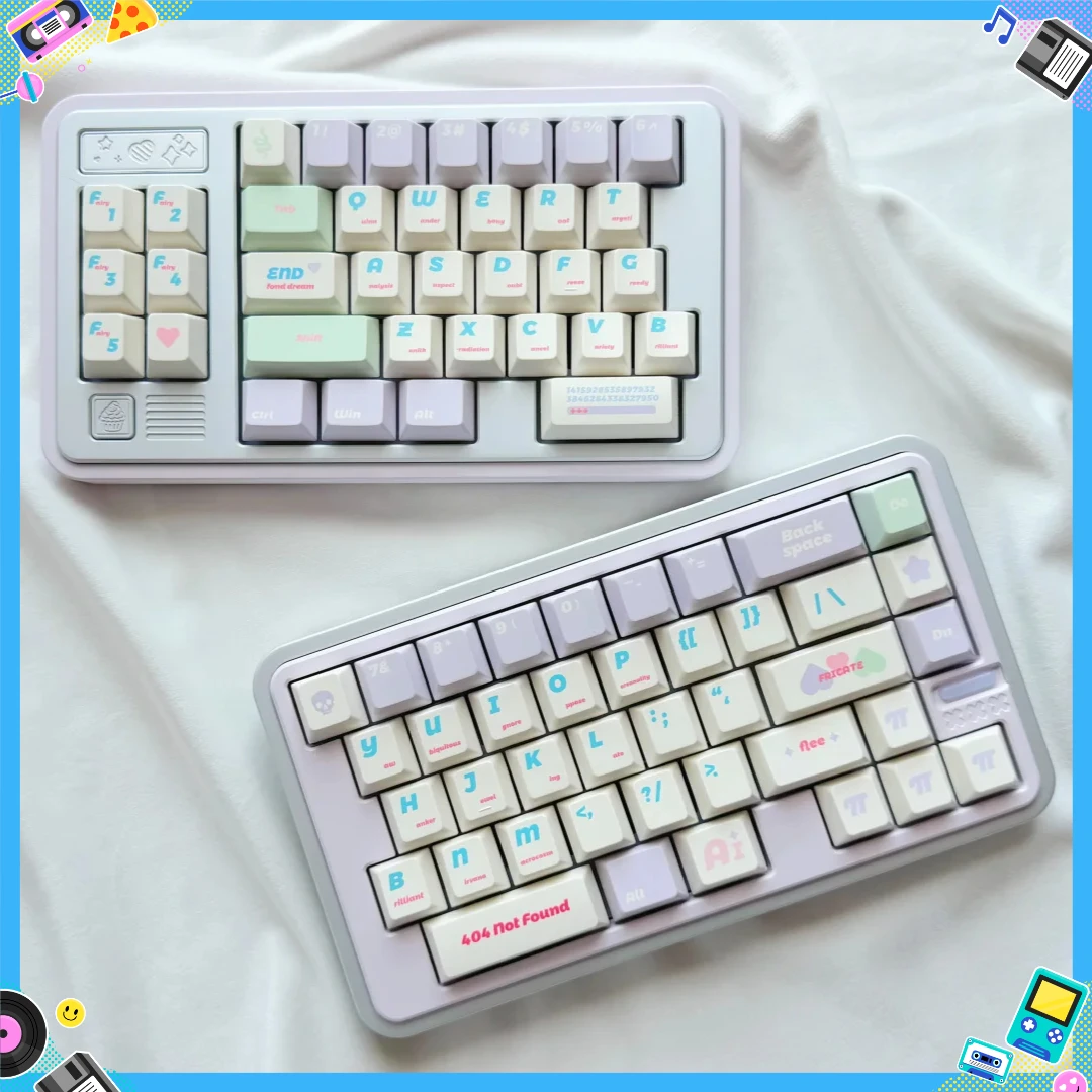 Move65 Wireless Split Keyboard Kit Customized Aluminum Alloy Tri-mode Hot-Swap Ergonomics Gaming Office Mechanical Keyboard DIY