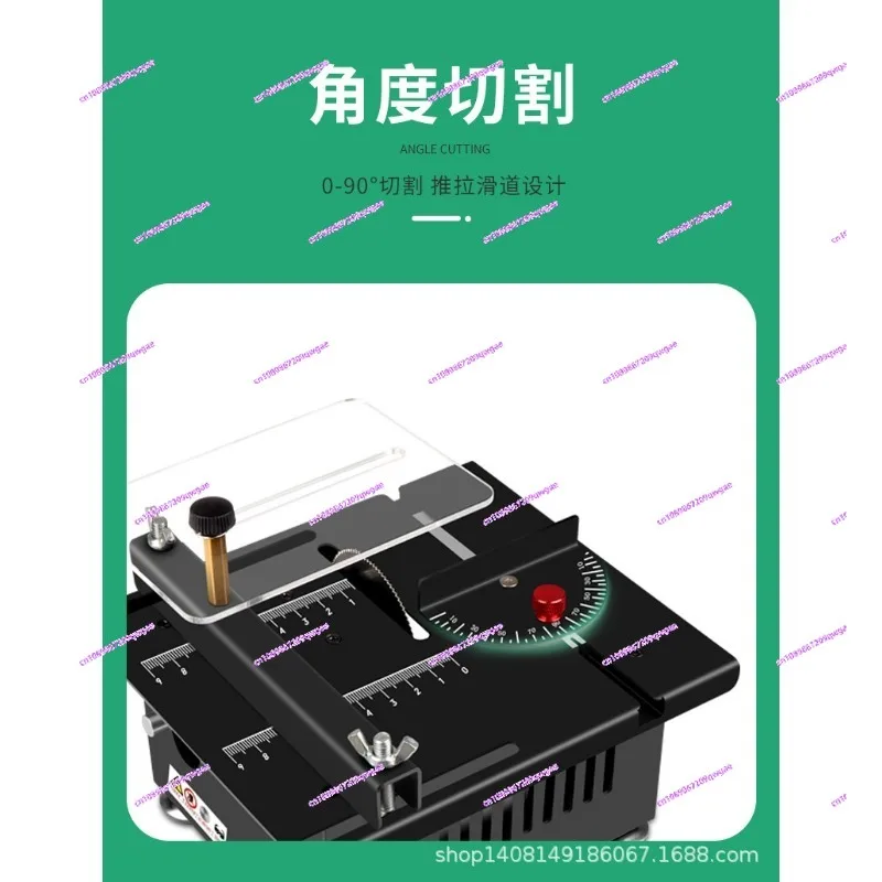 

Miniature desktop small table saw DIY woodworking acrylic pvc chainsaw precision model saw function small cutting machine