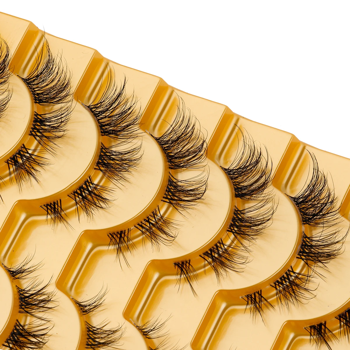 3/10 paires naturel complet Faux cils bande doux 3D vison cils moelleux Faux cils Extension Faux Cilios maquillage maquillaje