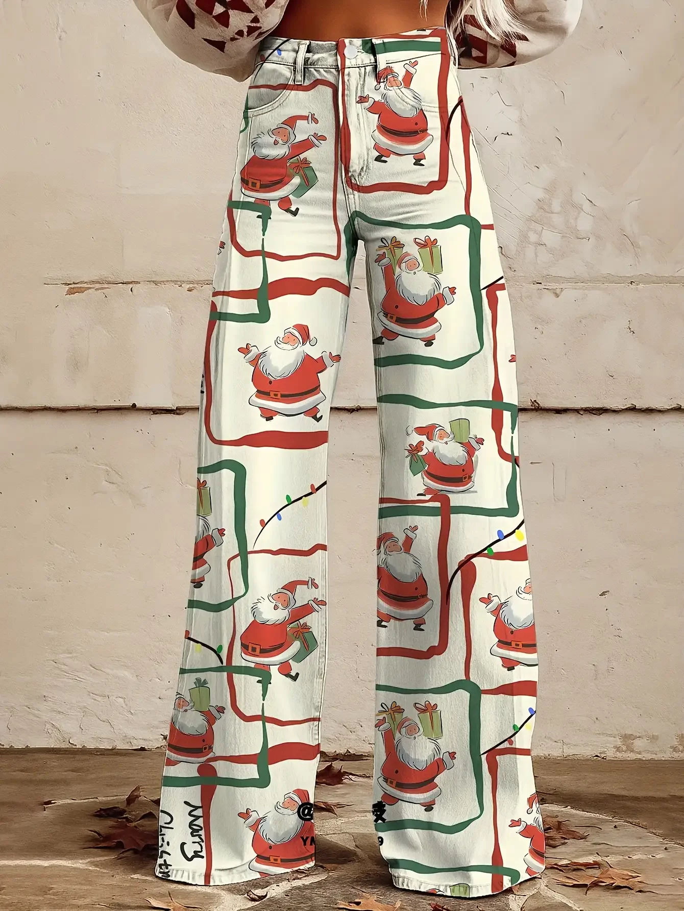 Leisure holiday commuting, sweet girl with a strong sense of age reduction, essential trendy pants for autumn and winter