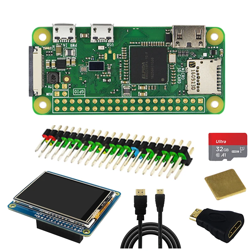 

Raspberry Pi Zero W Board with WIFI & Bluetooth 1GHz CPU 512MB RAM CPU Support Linux OS 1080P HD Video Output for RPi Zero W