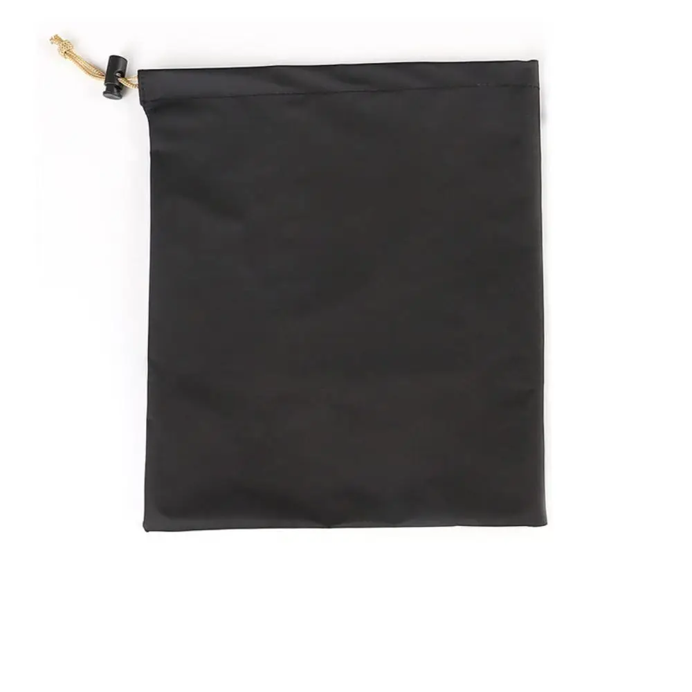 

PU Leather Phone Storage bag with Draw String Large Capacity Power Bank Case Soft Black Headphone Case Pouch Mobile Phone Carry