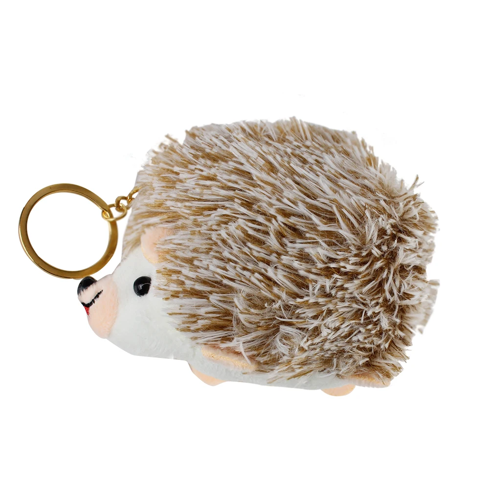 Key Holder Creative Gift Car Keyring Car-styling Women Car Keychain Plush Hedgehog Keychain Auto Accessories