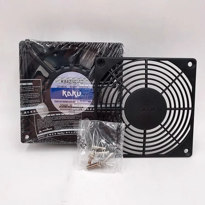 A+for 1 PCS   KAKU Fan KA1238HA2 AC220V  12038 12cm 2 wire All metal waterproof fan #r