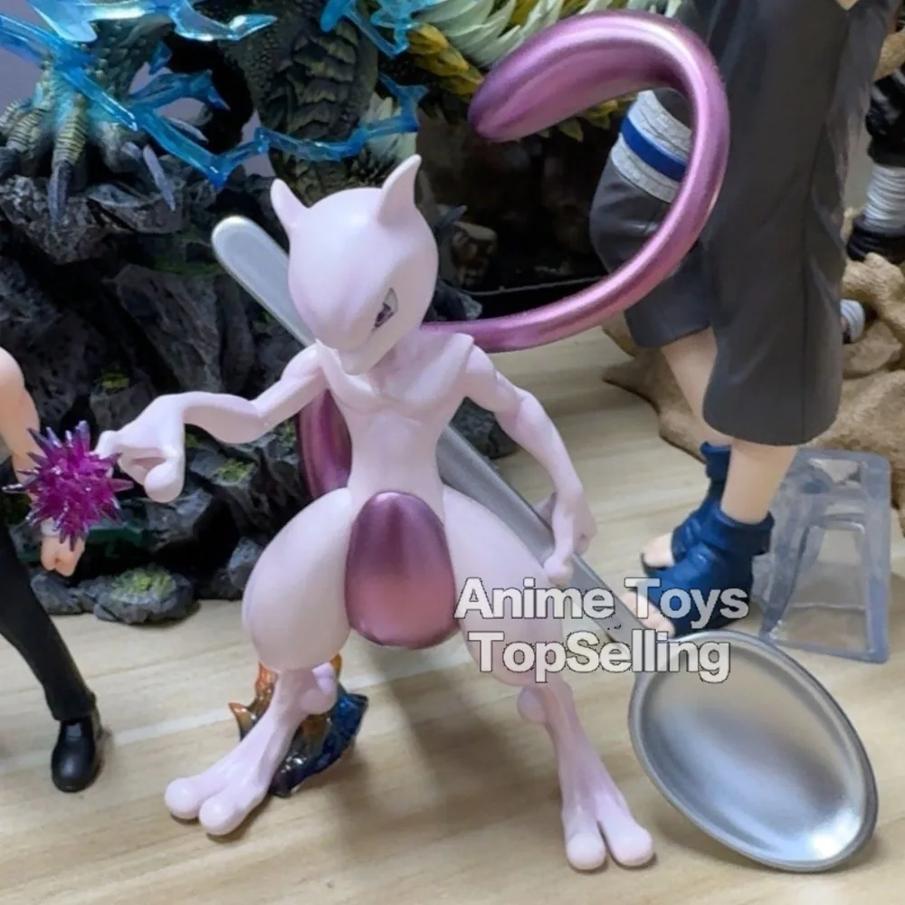 12cm/4.72in Anime Figures Pokemon Mewtwo Anime Action Figure Pvc Collection Model Toys Gifts