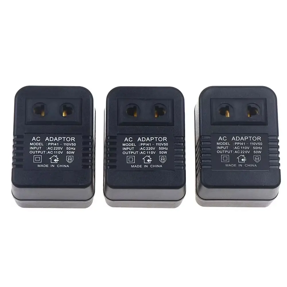 1Pcs EU US Plug Step Down Transformer AC 220-240V to 110-120V Single Phase Voltage Converter Auto Coupling Winding Rated Power