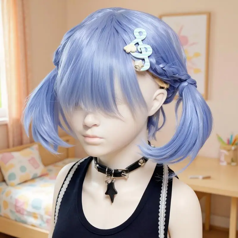 Kawaii العصرية ستار الموسيقية رمز الجناح مشبك شعر Y2K INS نمط فريد مخطط الجانب كليب الانفجارات كليب الشعر مجوهرات اكسسوارات #6