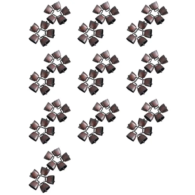 ABVS 100PCS Cow Horse Sheep Grazing Copper Bells, Cattle Farm Animal Copper Loud Bronze Bell Small Brass Bells