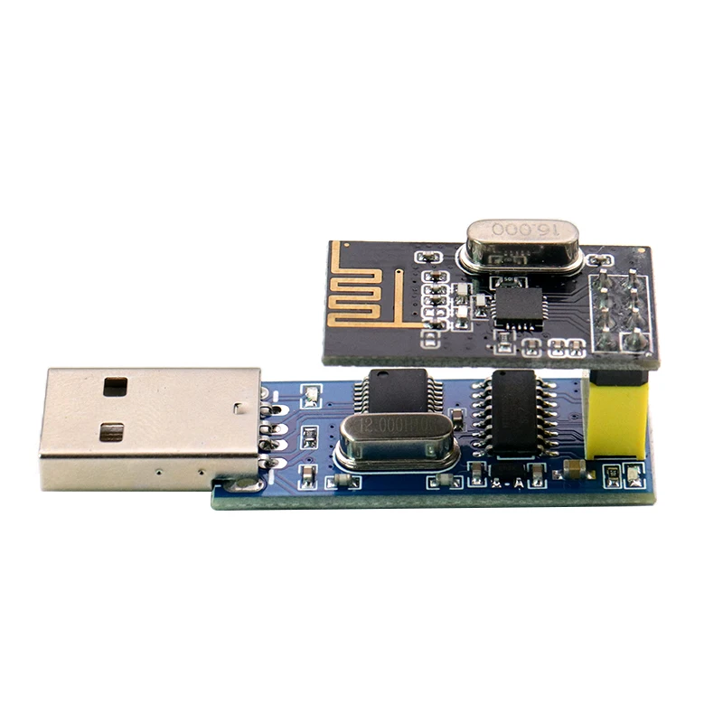 USB wireless serial port module serial port to nRF24L01 data communication remote control acquisition module nRF2401