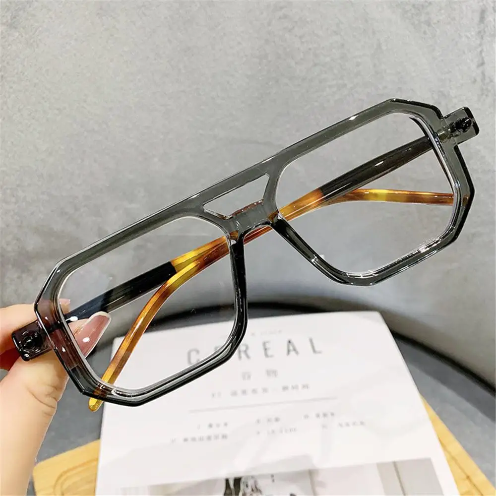 

Trendy Eyewear UV 400 Street Wear Women's Sunglasses Double Bridge Sun Glasses Men's Shades