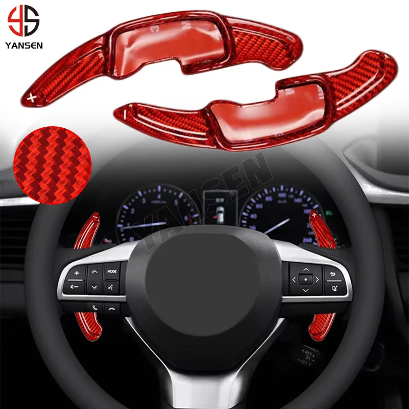 

For Lexus GS 2012-2016 Carbon Fiber Car Steering Wheel Gear DSG Extender Sticker Shift Paddle Shifter Extension Accessories