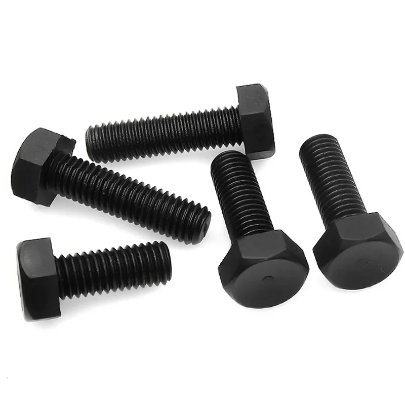 5~50PCS Plastic Hexagon Bolts M3 M4 M5 M6 M8 M10 M12  Nylon Black External Hex Head Screws for Heat/ Electricity Insulation