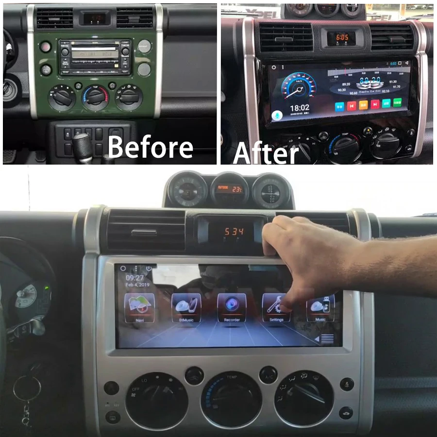 Android Car Radio For Toyota FJ Cruiser XJ10 2006~2020 GPS Navigation Multimedia Stereo Head Unit Audio Video Player Carplay